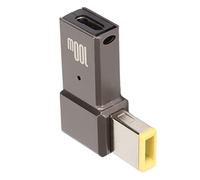 ASHATA Type C Female to Slim Tip Adapter, 100W 5A USB C Female Input to Slim Tip Rectangle Power PD Charging Cable Converter for Laptops