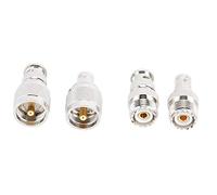 ASHATA UHF Adapter BNC Connector,4 Pcs UHF to BNC -Plated Copper Connector Adapter,50 Ohm for Antenna Radio WiFi Wireless LAN