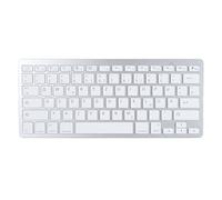 ASHATA Ultra Slim Bilingual Language Bluetooth Keyboard, German French Spanish Italian and English Bilingual Language Keyboard, Bluetooth Wireless Keyboard for PC (German QWETZ Layout)
