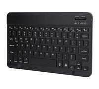 ASHATA Universal Ultra-Slim Wireless Keyboard, Colorful Backlit USB Chargeable Keyboard for Laptop Smart Phones Tablets