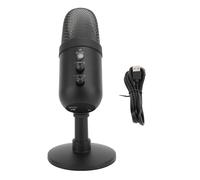 ASHATA USB Gaming Microphone, Adjustable Colorful Lights, HIFI Class Chip, 192KHz Sampling Rate, Clear Sound with Lossless Sound Transmission for Podcasting