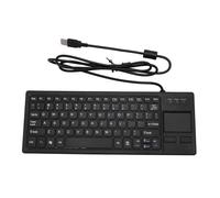 ASHATA USB Keyboard with Touchpad, Wired Keyboard, Industrial IP68 Water Resistant Keyboard, Scissors Foot Structure Industrial Keyboard, for Laptop, Notebook, PC