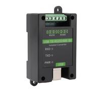 ASHATA USB to RS232 RS485 Converter with 3 LEDs | Industrial Grade Isolated Adapter, DIN Rail ABS Housing, 1200m RS485 Range, Surge TVS Protection, Auto Direction Control