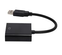 ASHATA USB to VGA Adapter, USB 3.0 Male to VGA 15-Pin Female Converter, Supports 1080 at 60Hz, for 10, Desktop, Laptop, PC, Projector, High Definition TV, etc. (Black)