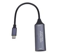 ASHATA Video Capture Card, 4K HD to USB C and A Low Latency USB 3.0 Sound Capture Card, Live and Record Video Audio Grabber for Streaming Conference Teaching Gaming