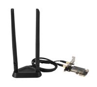 ASHATA WiFi 6E Card 6000Mbps 8DB Dual Antenna 5.2 Pcie Wireless Network Adapter, Premium PCB Material, for 11 10, for Smooth Video Streaming and Long Distance Connection (with Detachable Antenna