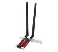 ASHATA WiFi 6E PCIe WiFi Card for Desktop PC, PCIe Wireless Network Card with Bluetooth 5.2, 2.4G 5G 6G Triple Band Wireless Adapter 4200Mbps, Dual 8dB Antennas