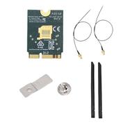 ASHATA WiFi 6E Wireless Card, M.2 NGFF 5.2 4200Mbps Tri Band 2.4GHz 5GHz 6GHz Network Adapter with 8dBi Antenna, for 10 11