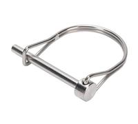 ASHATA Wire Lock Pin, Reasonable Construction Versatile Safety Coupler Pin for Trailer (4.8x50mm/0.19x1.97in)