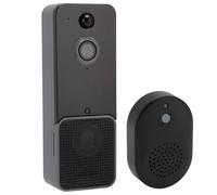 ASHATA Wireless Doorbell Camera with Chime, 2.4 5G Video Doorbell Camera 1080P, PIR Motion Detection IR Night Vision Voice Changer 2 Way Intercom, 4000mAh Battery