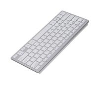 ASHATA Wireless Ergonomic Keyboard, UV Coated Keycaps, Quiet Operation, 2.4G Wireless Office Keyboard for Desktop Computers Mobile Devices Tablets