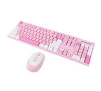ASHATA Wireless Keyboard and Mouse Combo, 2.4G Full Sized Keyboard with 104 Keys and Mouse, Plug and Play Ergonomic, for Computer Laptop PC (Type 1)