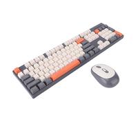 ASHATA Wireless Keyboard and Mouse Combo, 2.4G Wireless Keyboard Mouse Set with 10M Range Plug and Play Ergonomic Design Intelligent Sleep Mode for PC Laptop Computer (Type 2)