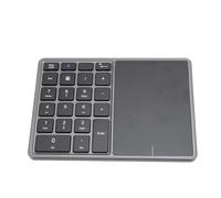 ASHATA Wireless Numeric Keypad 22 Keys 4.2 2.4G Dual Mode Touchpad for Laptop Desktop PC, Long Battery Life (Dark Gray)