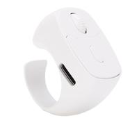 ASHATA Wireless Remote Control, Finger Wearable Scroller with Rechargeable Design and 10m Range, for IOS Tablet TikTok Video Photo Taking (White)