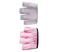ASHATA Women's Micro Yoga Pilates Gloves, Anti Slip 4 Finger (Pink M 18cm