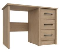 Ashbourne 3 Drawer Dressing Table - Natural Oak On Express Delivery And Ready Assembled