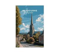 Ashbourne English Country Canvas Poster Bedroom Decor Landscape Office Room Decor Gift 16x24inch(40x60cm)