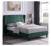 ashburton velvet double bed in green
