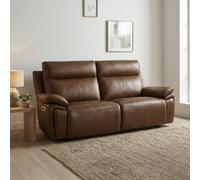 Ashby Electric Recliner Sofa - 2.5 Seater - Tan - Leather