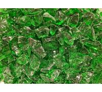 Ashby Harrington Jade Green Tumbled Glass Chippings 10-20mm - Decorative Garden Aggregate - Pack Of 5 Bags