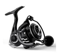 Ashconfish AK Spinning Reel -Ultra-Strong Metal Body, Over 25lbs Drag, Anti-Reverse Bearings, 8+1 Double-Shielded Stainless-Steel BB Design for Saltwater & Freshwater Fishing (3000)
