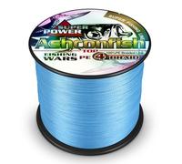 Ashconfish Braided Fishing Line- 4 Strands Super Strong PE Fishing Wire Heavy Tensile for Saltwater & Freshwater Fishing -Abrasion Resistant - Zero Stretch- 300M/328Yards 8LB Blue