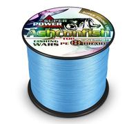 Ashconfish Braided Fishing Line-8 Strands Super Strong Fishing Wire 100M/109Yards 15LB-Abrasion Resistant Braided Lines-Incredible Superline-Zero Stretch-Superfine Diameter-Blue