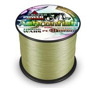 Ashconfish Braided Fishing Line-8 Strands Super Strong Fishing Wire 500M/547Yards 8LB-Abrasion Resistant Braided Lines-Incredible Superline-Zero Stretch-Superfine Diameter-Army Green