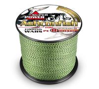 Ashconfish Braided Fishing Line-8 Strands Super Strong Fishing Wire 500M/547Yards 90LB-Abrasion Resistant Braided Lines-Incredible Superline-Zero Stretch-Superfine Diameter-Black and Yellow