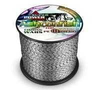 Ashconfish Braided Fishing Line - Real Color Fastness - 8 Strand 300M -6lb 8lb to 300lb - Abrasion Resistant Braid Lines - Incredible Superline - Zero Stretch - Smaller Diameter - 80LB-Black x White