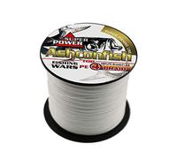 Ashconfish Braided Fishing Lines 4 Strands & 8 Strands Super Strong Braided Line, PE Multifilament Fishing String, Abrasion Resistance Fishing Wire 100M 30LB White