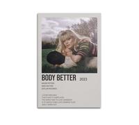 ASHDRUWQHR Body Better by Maisie Peters Poster Canvas Cover Wall Art Print Aesthetic Poster Modern Art Painting for Living Room 24x36inch(60x90cm) Unframe-style