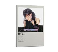 ASHDRUWQHR Charli Xcx_pop 2 Poster Canvas Cover Wall Art Print Aesthetic Poster Modern Art Painting for Living Room 12x18inch(30x45cm) Frame-style