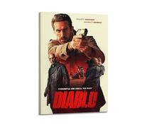 ASHDRUWQHR Diablo Poster Canvas Cover Wall Art Print Aesthetic Poster Modern Art Painting for Living Room 24x36inch(60x90cm) Frame-style