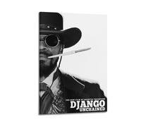 ASHDRUWQHR DJANGO UNCHAINED4 Poster Canvas Cover Wall Art Print Aesthetic Poster Modern Art Painting for Living Room 24x36inch(60x90cm) Frame-style