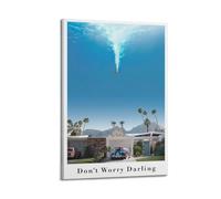 ASHDRUWQHR Don’t Worry Darling Poster Canvas Cover Wall Art Print Aesthetic Poster Modern Art Painting for Living Room 16x24inch(40x60cm) Frame-style