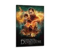 ASHDRUWQHR Fantastic Beasts The Secrets of Dumbledore Poster Canvas Cover Wall Art Print Aesthetic Poster Modern Art Painting for Living Room 08x12inch(20x30cm) Frame-style