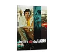 ASHDRUWQHR How I Fell in Love with A Gangster Poster Canvas Cover Wall Art Print Aesthetic Poster Modern Art Painting for Living Room 24x36inch(60x90cm) Frame-style