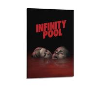 ASHDRUWQHR Infinity Pool Poster Canvas Cover Wall Art Print Aesthetic Poster Modern Art Painting for Living Room 16x24inch(40x60cm) Frame-style