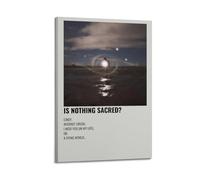 ASHDRUWQHR Is Nothing Sacred Poster Canvas Cover Wall Art Print Aesthetic Poster Modern Art Painting for Living Room 12x18inch(30x45cm) Frame-style