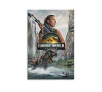 ASHDRUWQHR Jurassic World Die Wiedergeburt Poster Canvas Cover Wall Art Print Aesthetic Poster Modern Art Painting for Living Room 20x30inch(50x75cm) Unframe-style