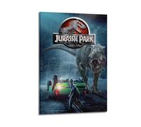 ASHDRUWQHR JURASSIC WORLD2 Poster Canvas Cover Wall Art Print Aesthetic Poster Modern Art Painting for Living Room 08x12inch(20x30cm) Frame-style