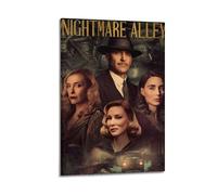 ASHDRUWQHR NIGHTMARE ALLEY Poster Canvas Cover Wall Art Print Aesthetic Poster Modern Art Painting for Living Room 16x24inch(40x60cm) Frame-style