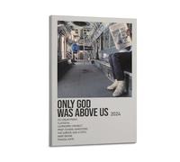 ASHDRUWQHR Only God Was Above Us by Vampire Weekend Poster Canvas Cover Wall Art Print Aesthetic Poster Modern Art Painting for Living Room 16x24inch(40x60cm) Frame-style