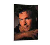 ASHDRUWQHR Patrick Swayze1 Poster Canvas Cover Wall Art Print Aesthetic Poster Modern Art Painting for Living Room 12x18inch(30x45cm) Frame-style