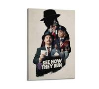 ASHDRUWQHR See How They Run Poster Canvas Cover Wall Art Print Aesthetic Poster Modern Art Painting for Living Room 20x30inch(50x75cm) Frame-style