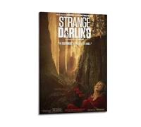 ASHDRUWQHR STRANGE DARLING1 Poster Canvas Cover Wall Art Print Aesthetic Poster Modern Art Painting for Living Room 20x30inch(50x75cm) Frame-style