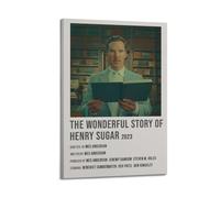 ASHDRUWQHR The Wonderfull Story of Henry Sugar Poster Canvas Cover Wall Art Print Aesthetic Poster Modern Art Painting for Living Room 20x30inch(50x75cm) Frame-style
