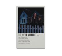 ASHDRUWQHR to Hell with It Pinkpantheress Poster Canvas Cover Wall Art Print Aesthetic Poster Modern Art Painting for Living Room 12x18inch(30x45cm) Unframe-style